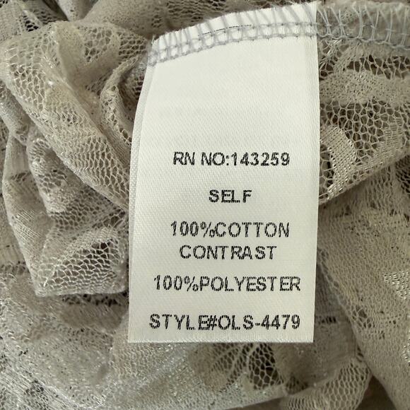 Origami Denim & Lace Vest | Cowgirl Boho Western Layering Piece | S/M - Picture 7 of 10